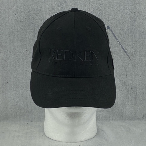 Redken 5th Avenue NYC Black Strap Back Ball Cap by Fersten Organic Cotton OSFA - Picture 1 of 13